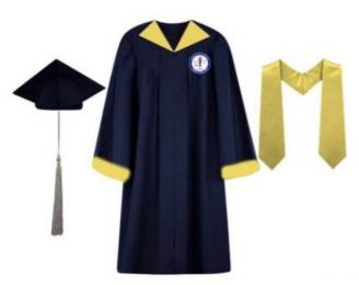 Hình ảnh mẫu áo cử nhân psd 