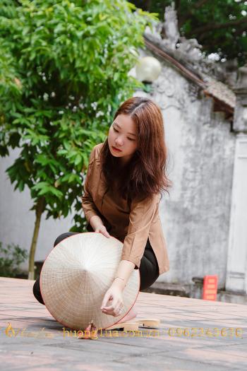 Đồng phục áo bà ba nâu truyền thống ABB004