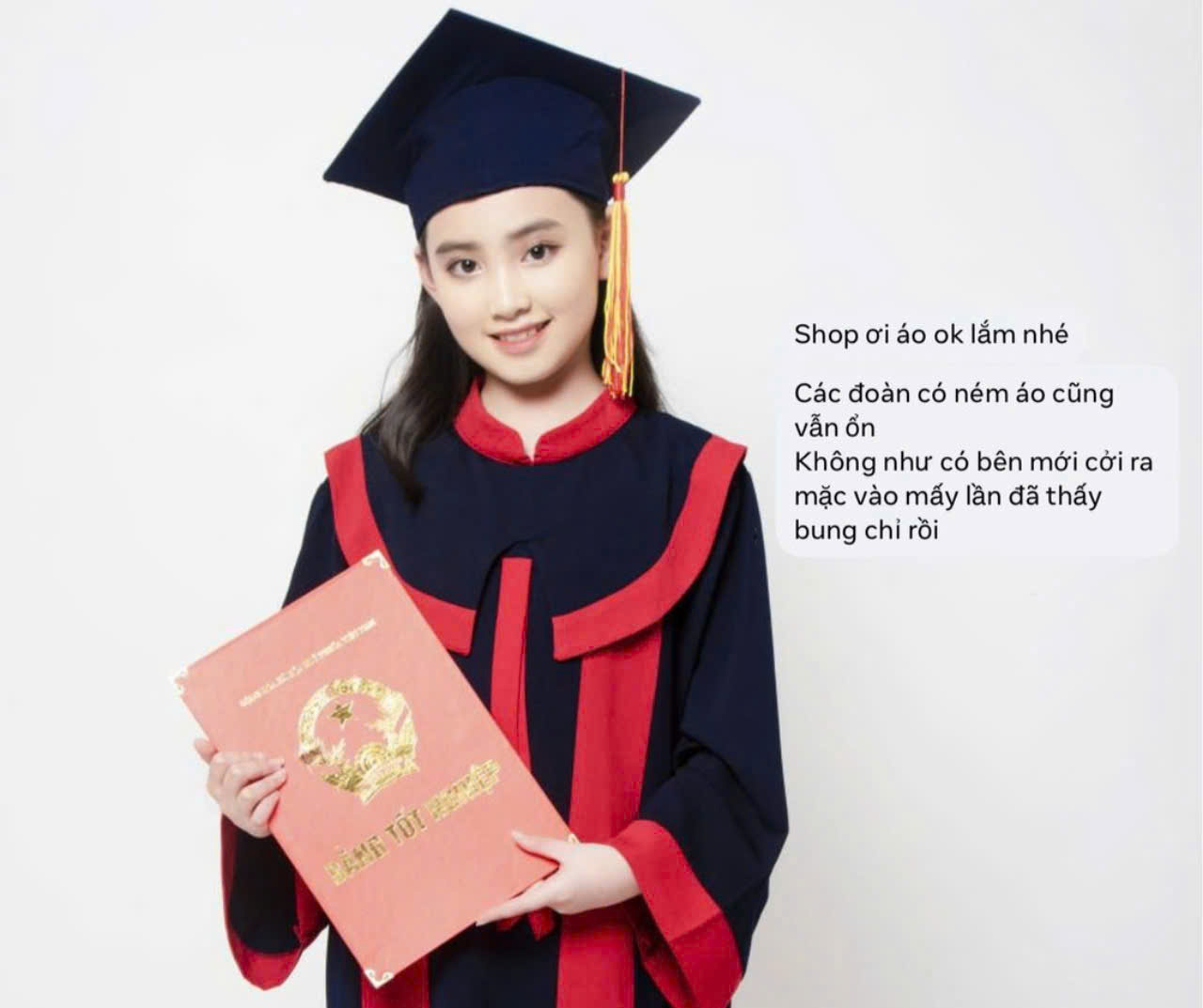 thuê áo tốt nghiệp trung học cơ sở