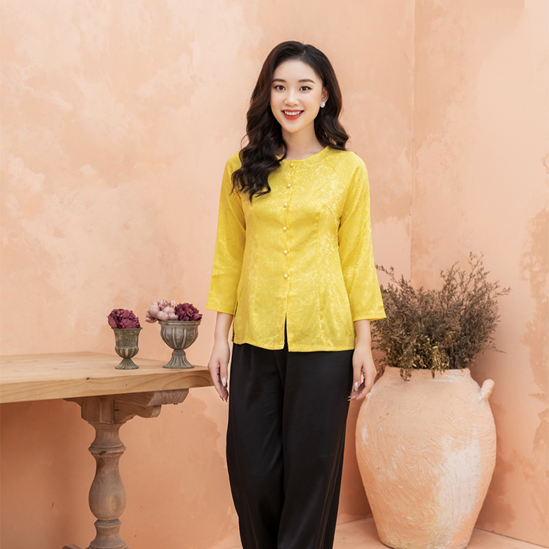 Chất vải may áo bà ba cách tân