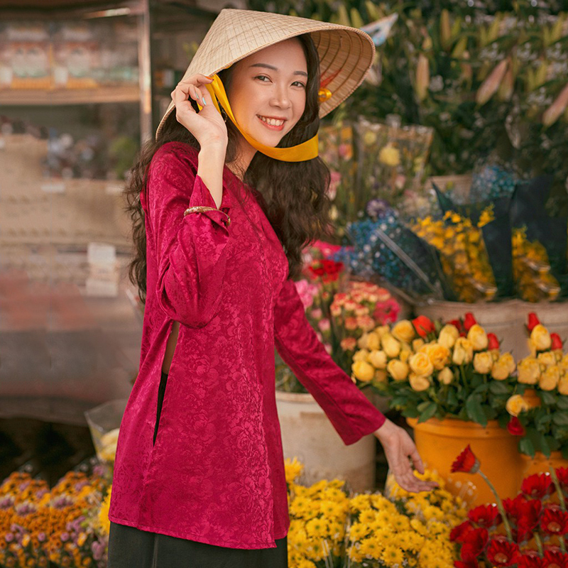Mẫu áo bà ba cách tân hot mặc Tết 2023