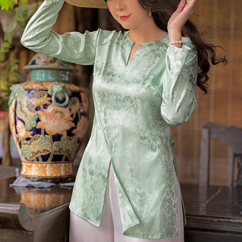 Chọn màu sắc để may mẫu áo bà ba đẹp nhất