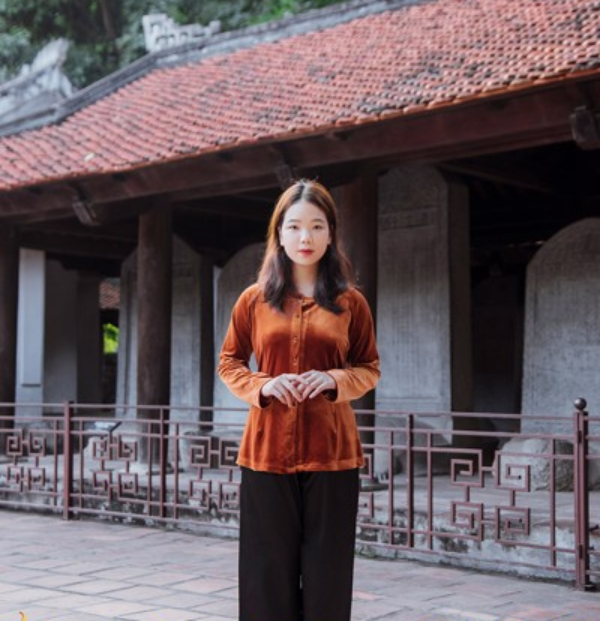 Mẫu áo bà ba nâu truyền thống đẹp nhất