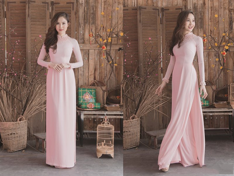 Áo dài giáo viên trơn