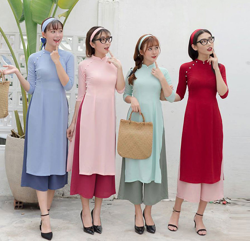 Mặc áo dài đi giày gì? - Chọn chiều cao vừa phải