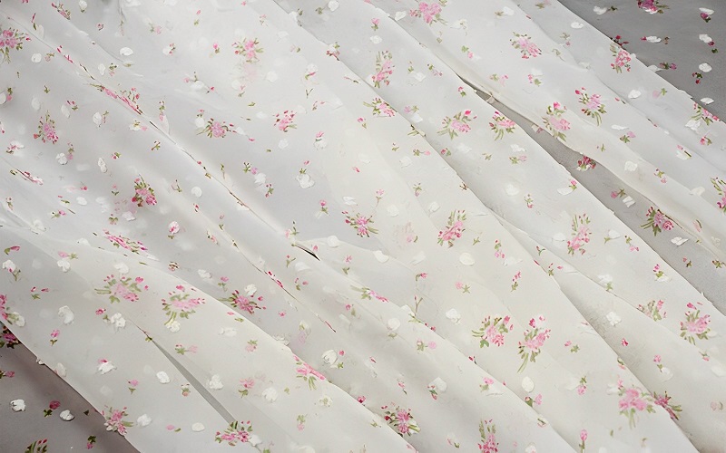 Vải chiffon hoa nhí