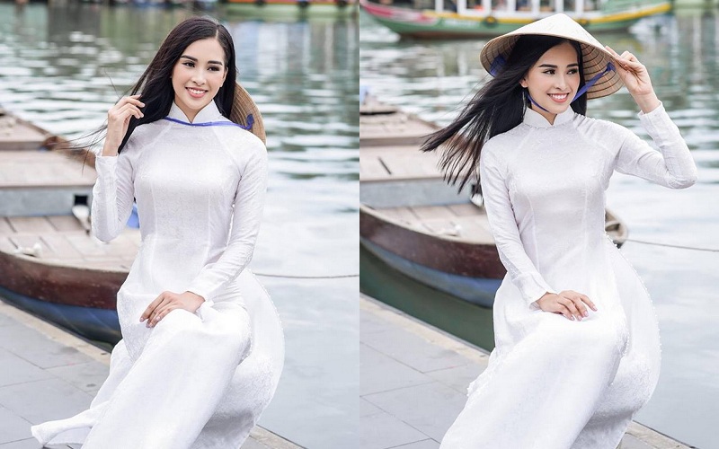 Vải chiffon may áo dài