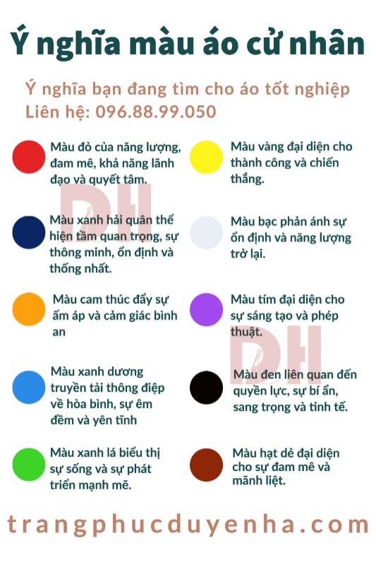 y nghia mau ao tot nghiep