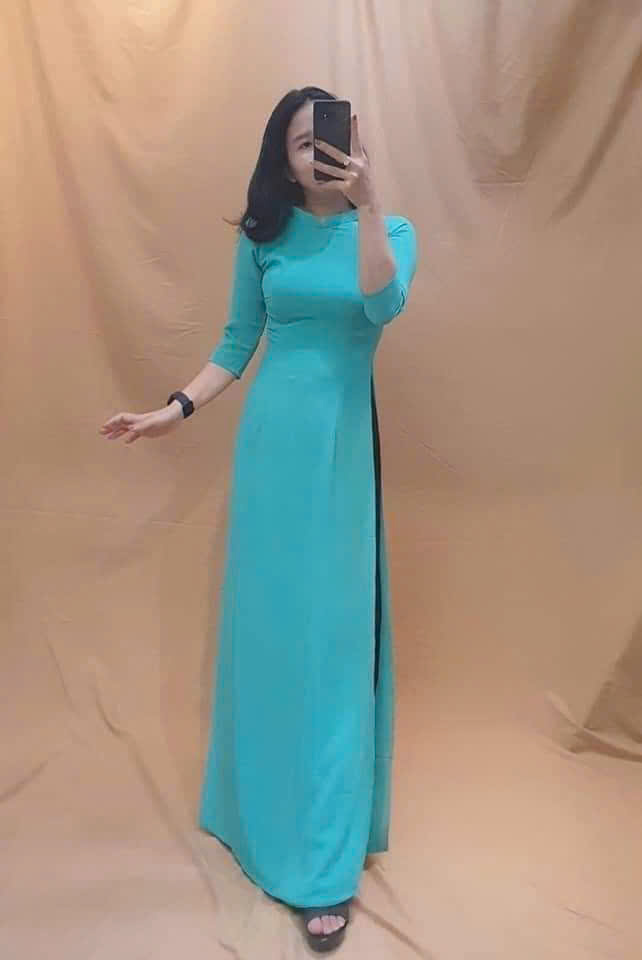 áo dài đồng phục cô giáo
