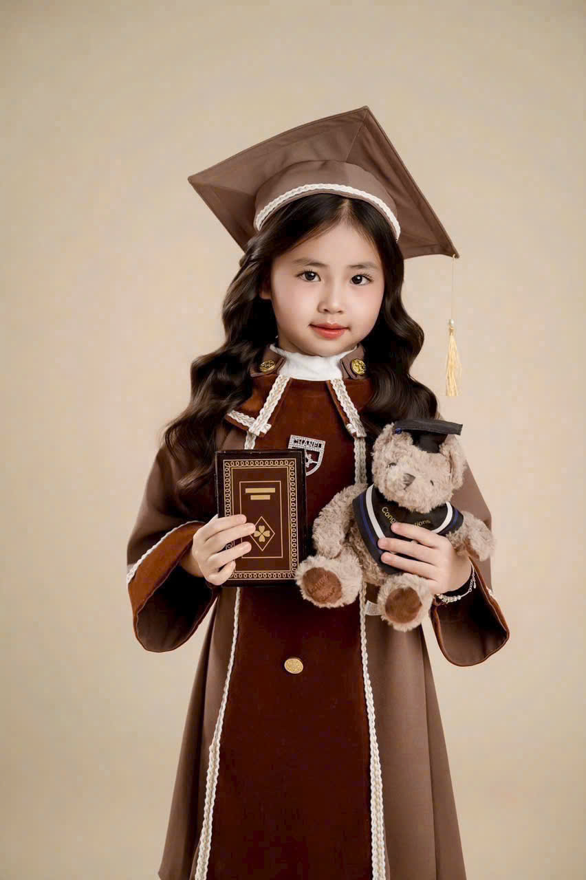 Áo cử nhân mầm non Hàn Quốc