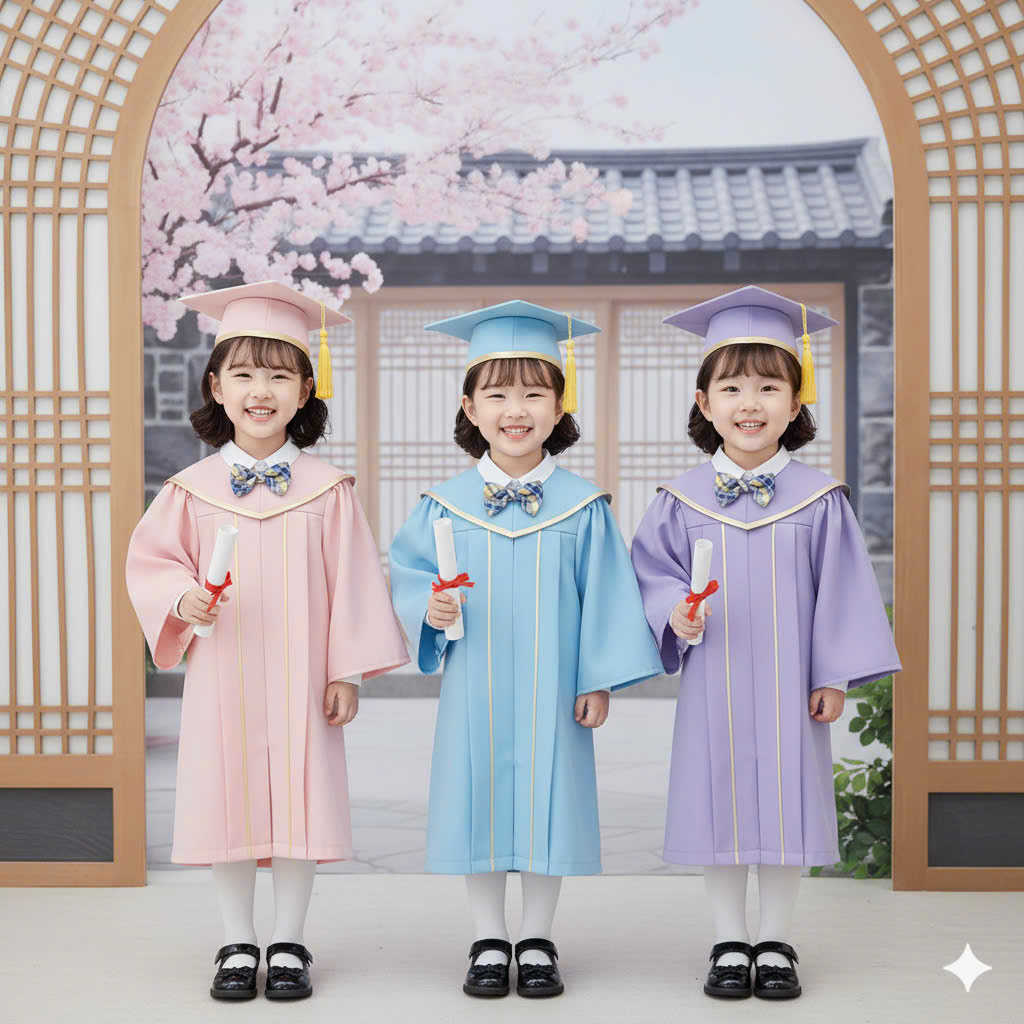 Áo cử nhân mầm non đẹp