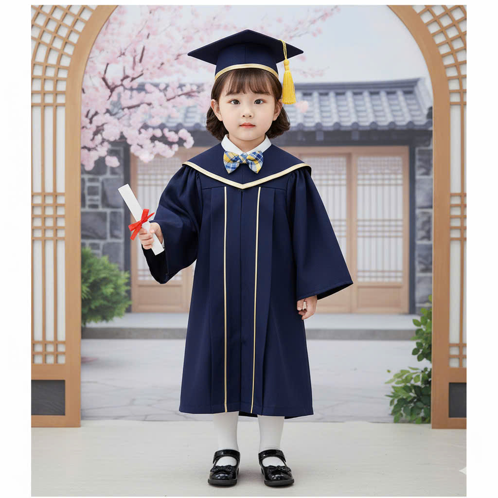 Áo cử nhân mầm non Hàn Quốc