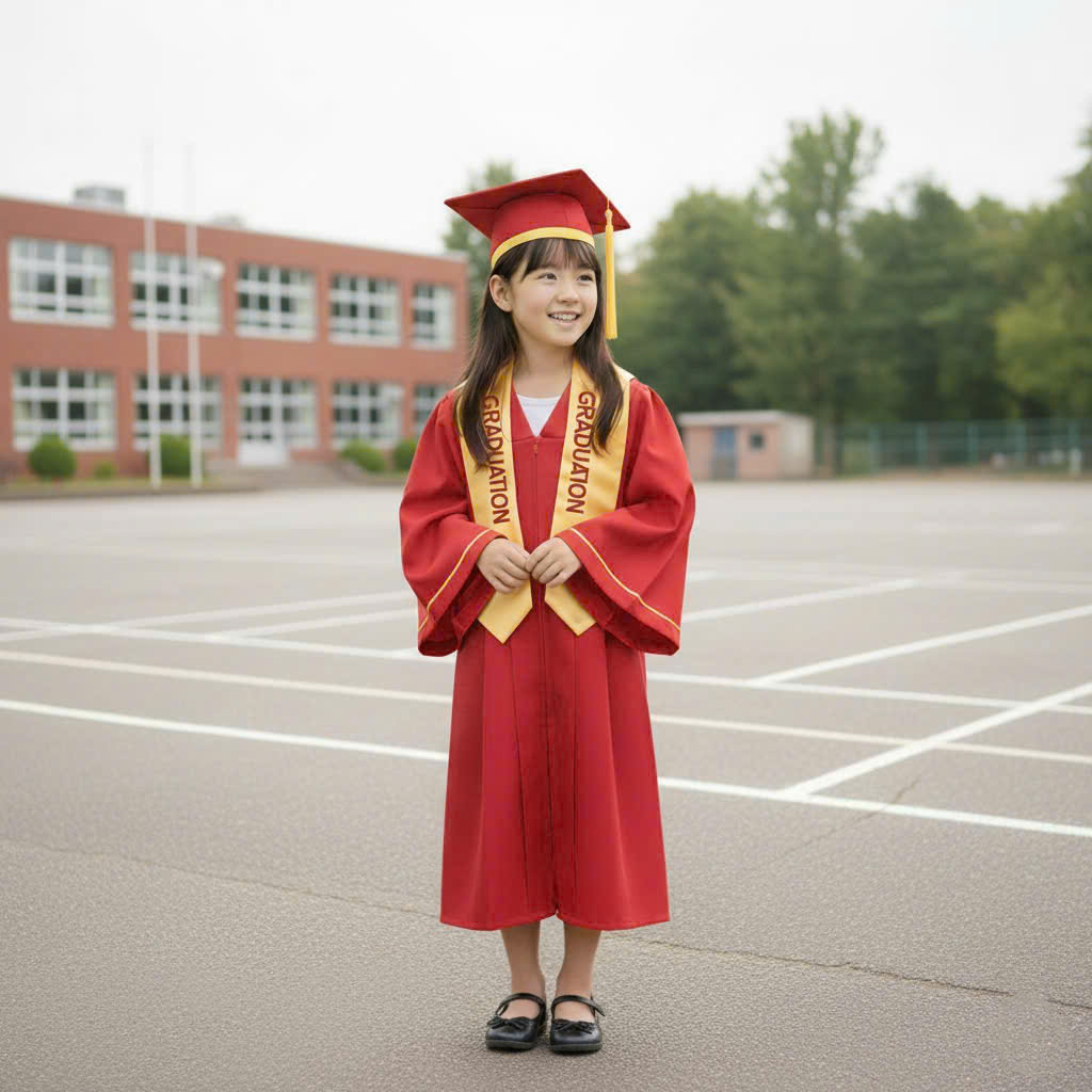 Mẫu áo cử nhân mầm non hot 2026