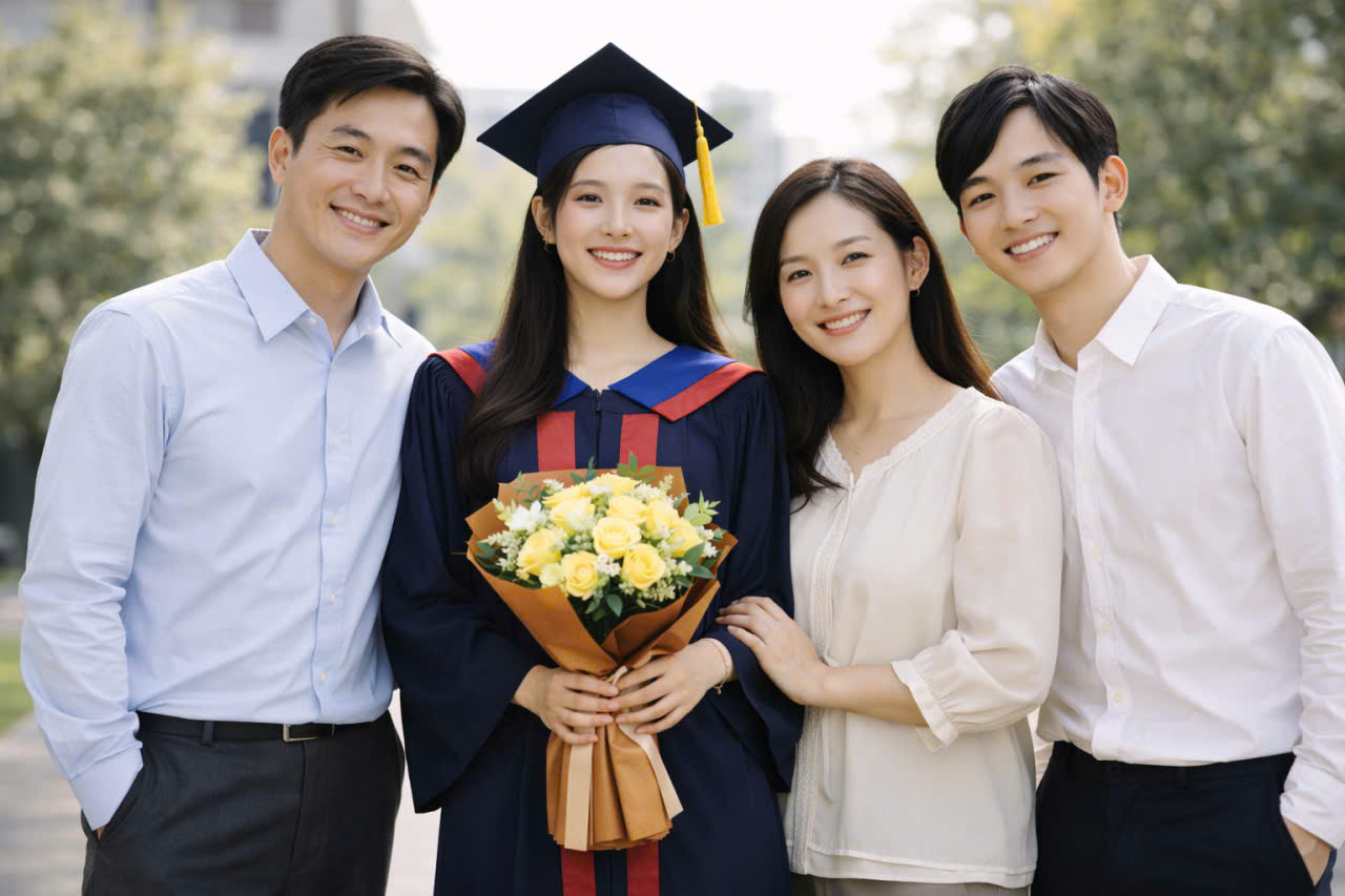 Thuê áo cử nhân Đại học Ngoại Ngữ