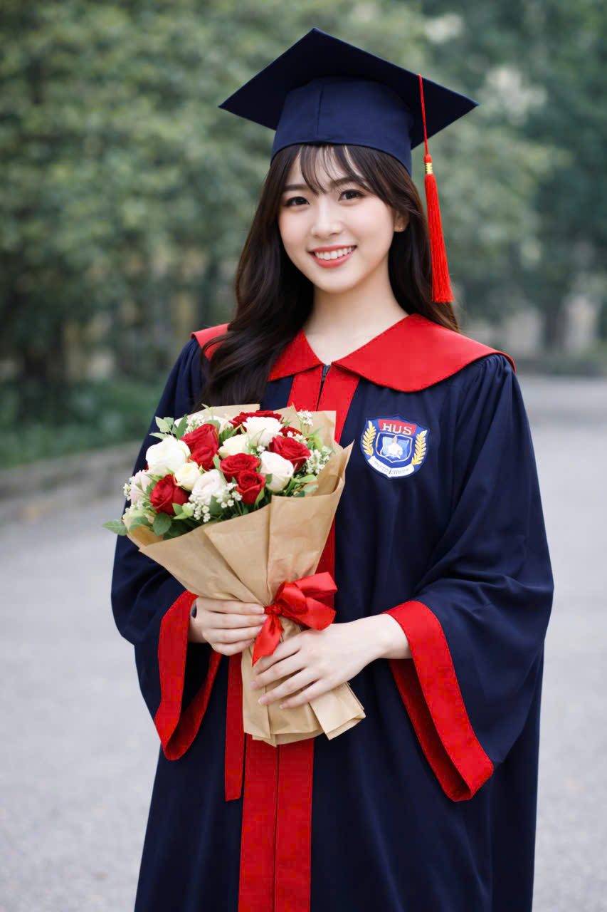 Thuê áo cử nhân Đại học Khoa học tự nhiên