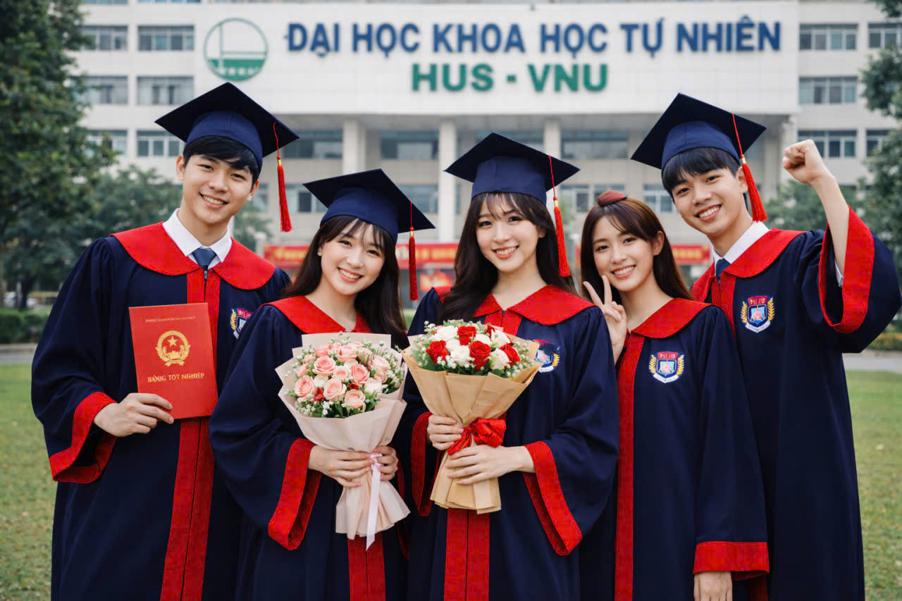 Thuê áo cử nhân HUS-VNU