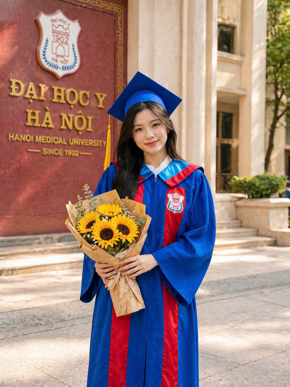 thuê áo cử nhân HMU