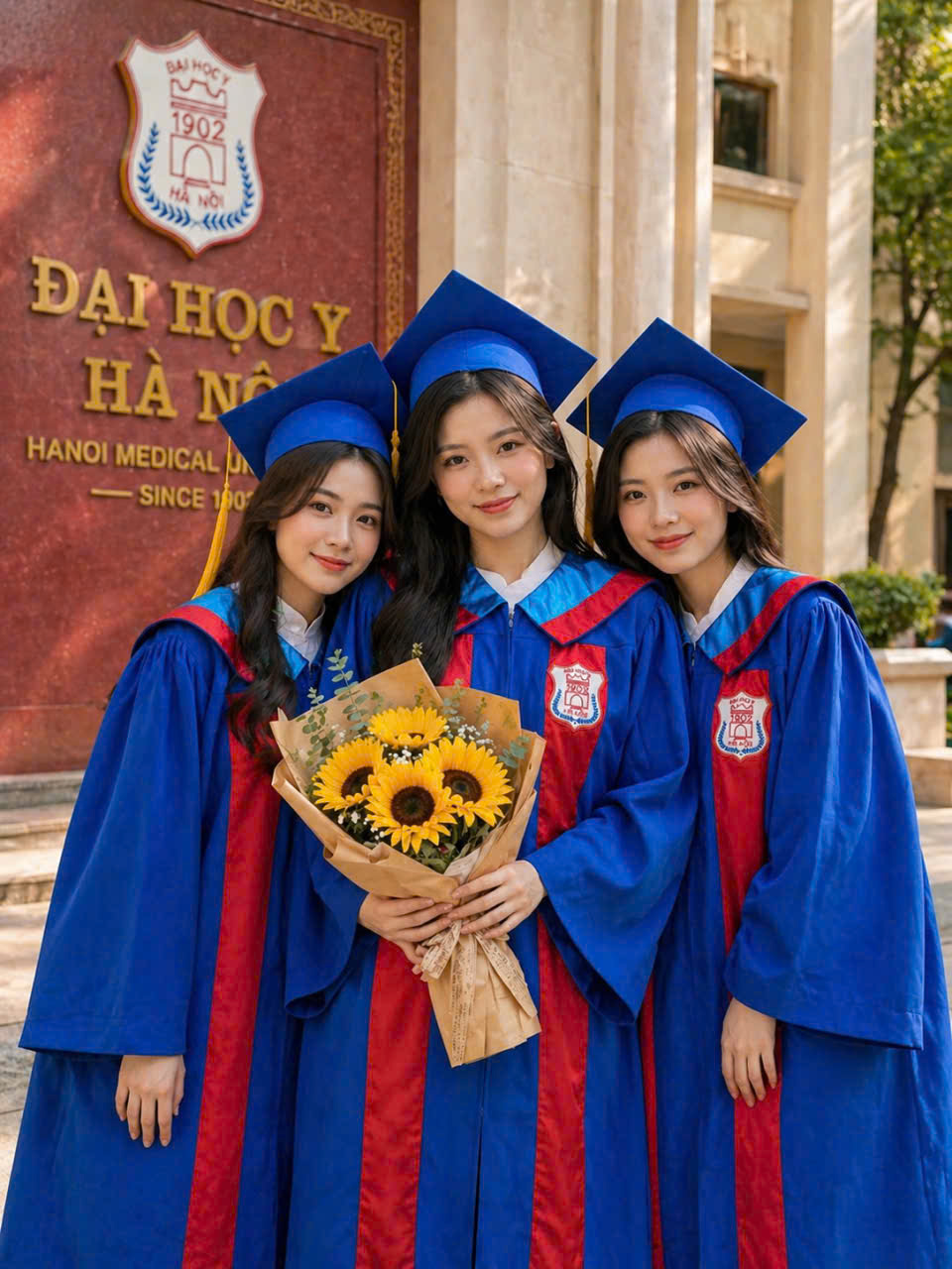 thuê áo cử nhân HMU