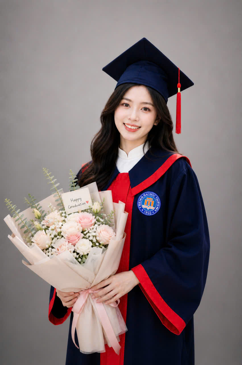 Thuê áo cử nhân TMU giá tốt