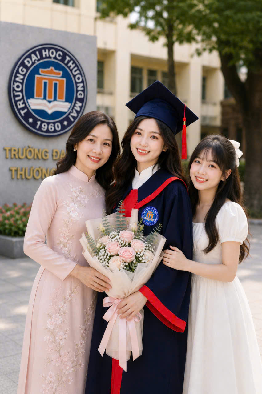 Thuê áo cử nhân TMU giá tốt