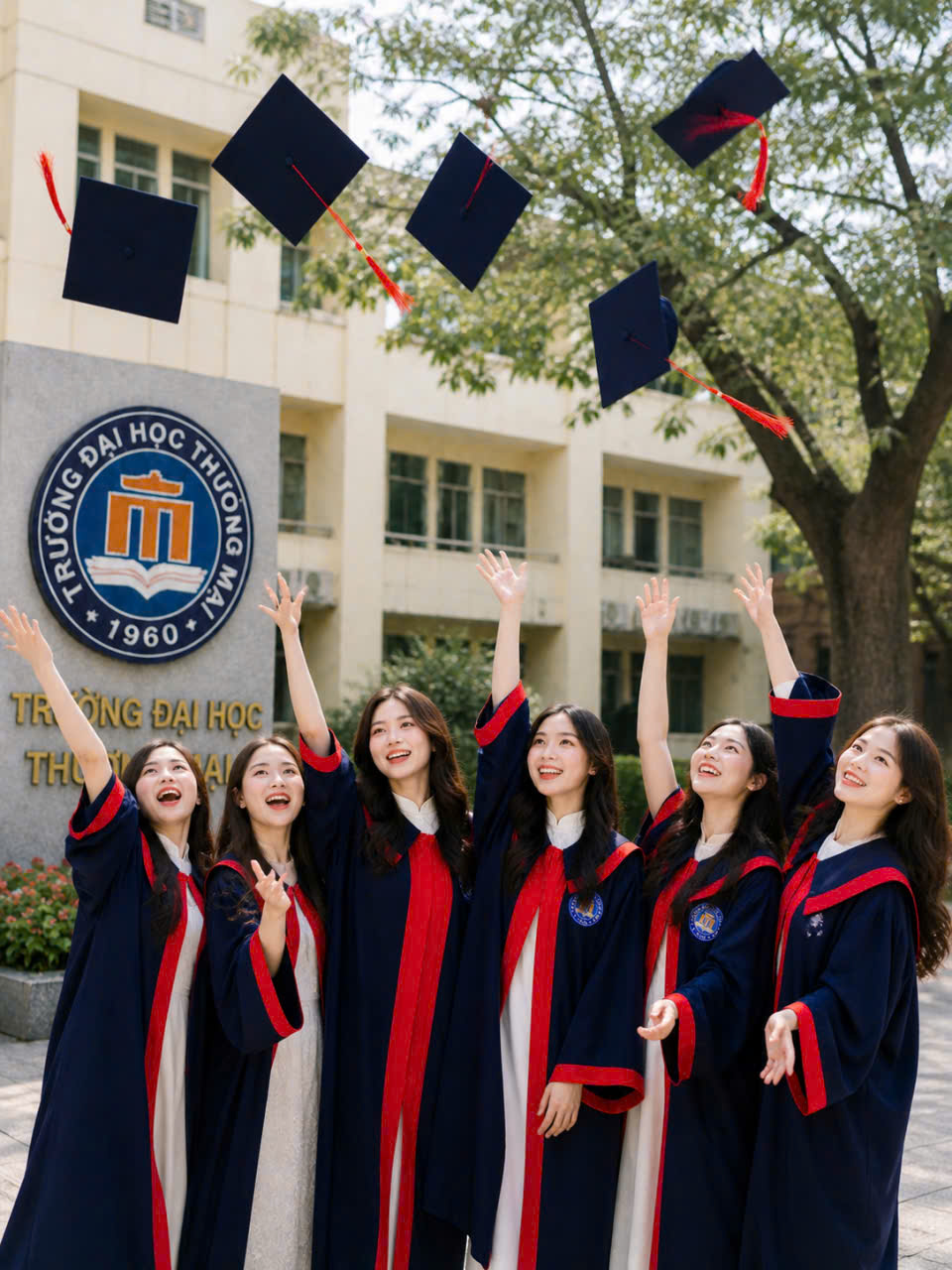 Thuê áo cử nhân TMU