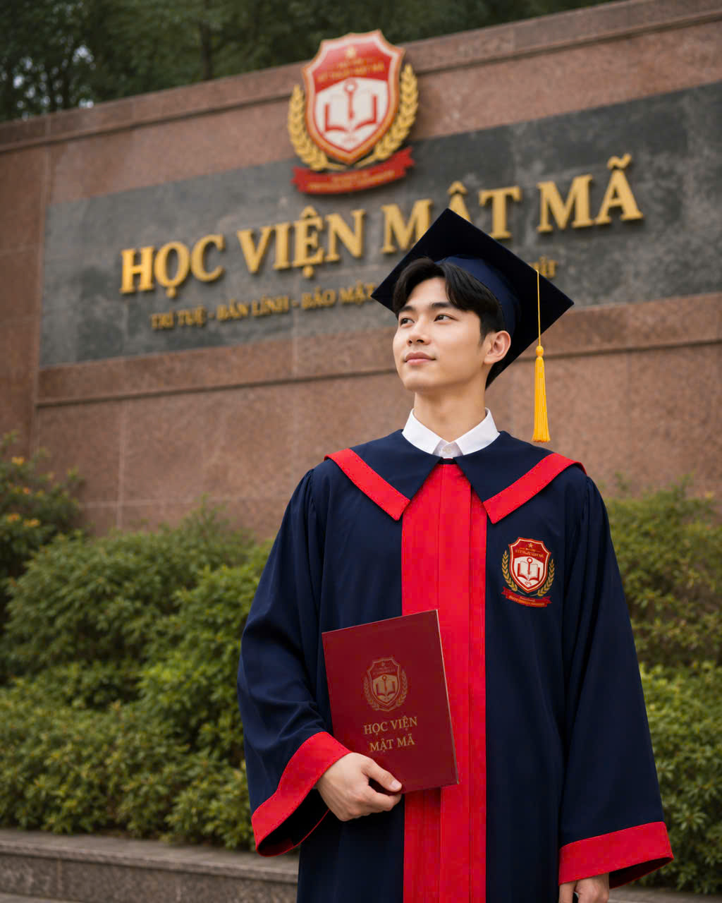 bán và cho thuê áo cử nhân Học viện Kỹ thuật mật mã