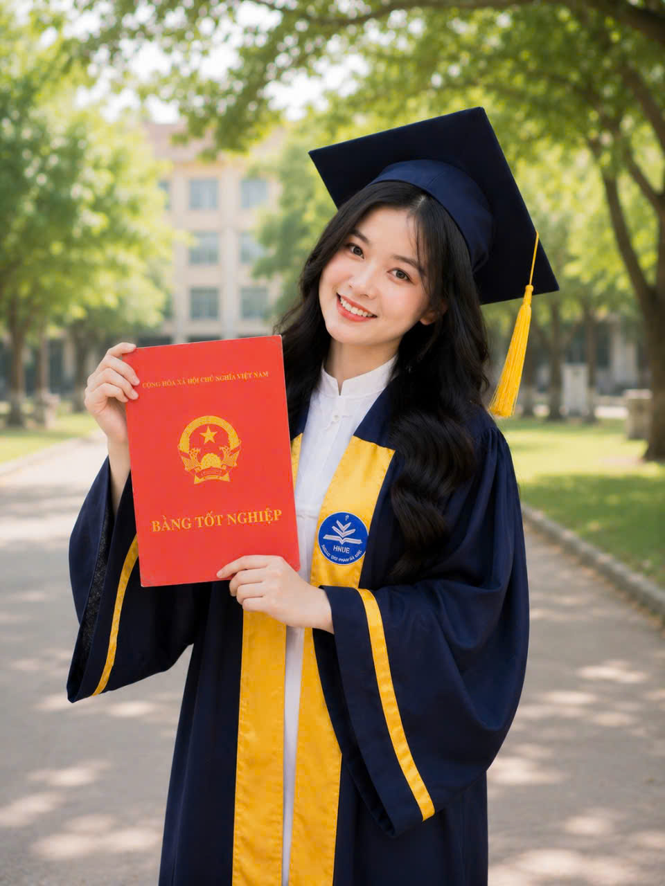 thuê áo cử nhân HNUE